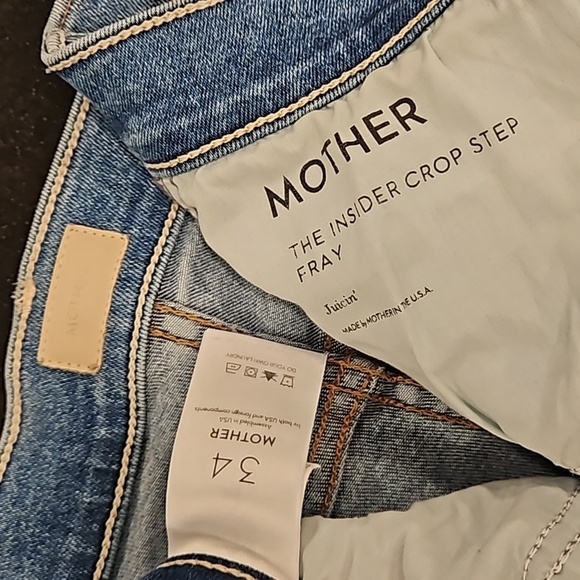 💕MOTHER💕 The Insider Crop Step Fray Jeans ~ Juicin' 34 NWT - Picture 16 of 16